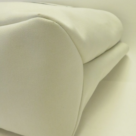 NEW Prada Canapa Logo Shopper Tote White Canvas - Picture 6 of 8